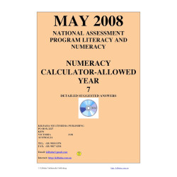 Year 7 May 2008 Numeracy Calculator - Answers